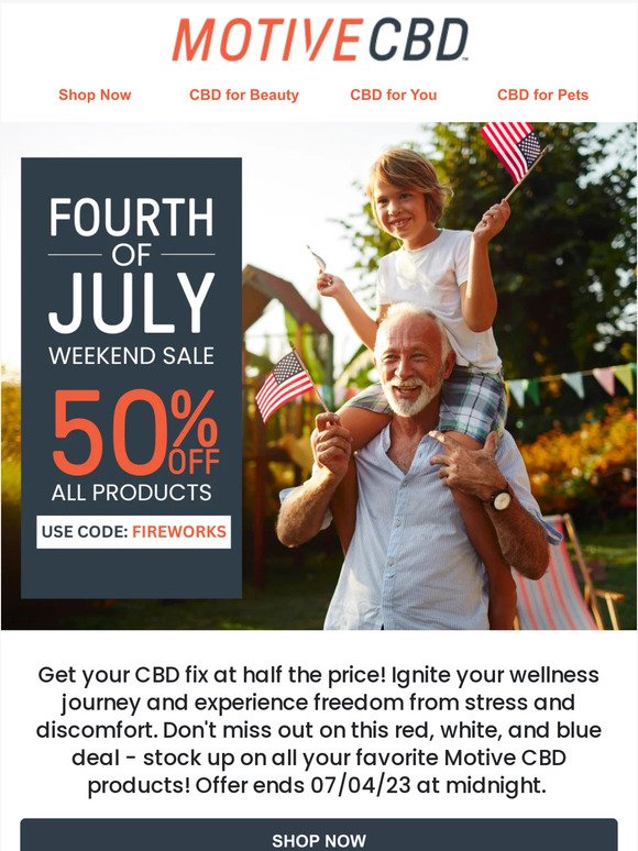 Unbeatable July 4th Deal: Save 50% On ALL Products Now!