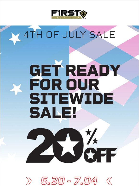 Get Ready! 4th of July Sale Tomorrow 🎆