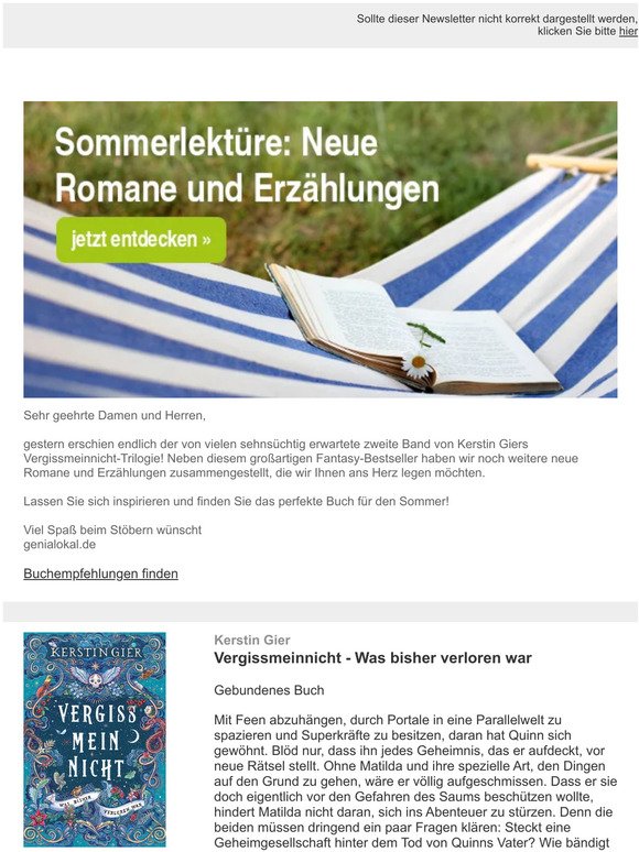 Sommerlektüre: Neue Romane und Erzählungen
