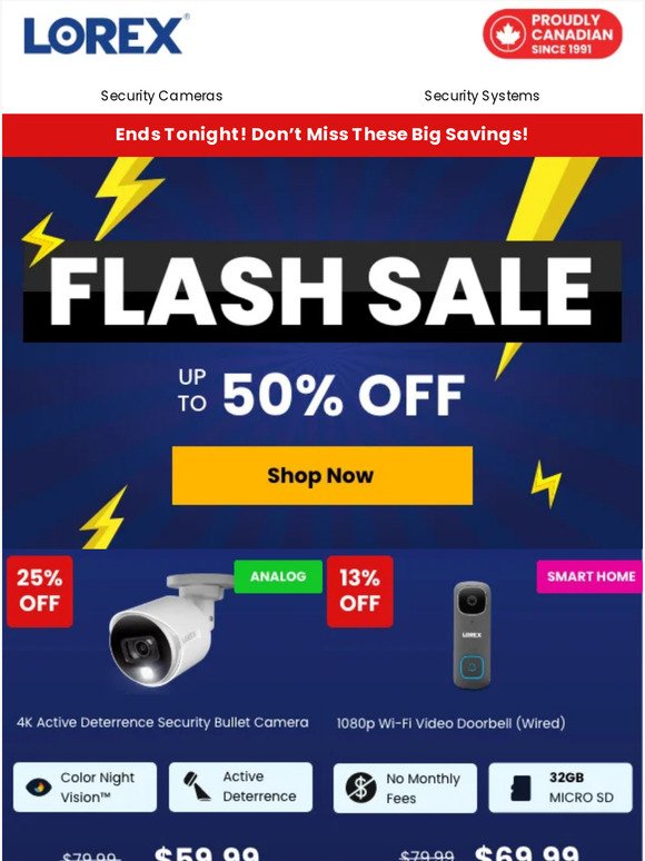 Hurry! Flash Sale ENDS TODAY - Save up to 50%