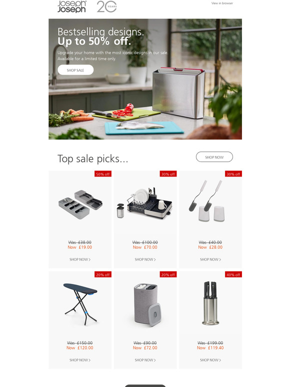 Up to 50% off designs you'll love