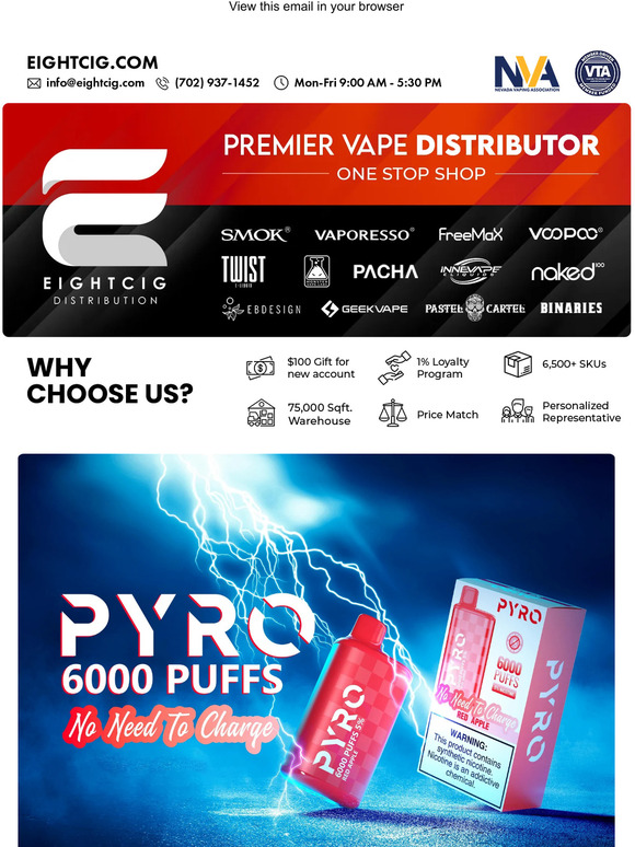 EightCig LLC: Non-Rechargeable Disposables Are Coming Back - Pyro