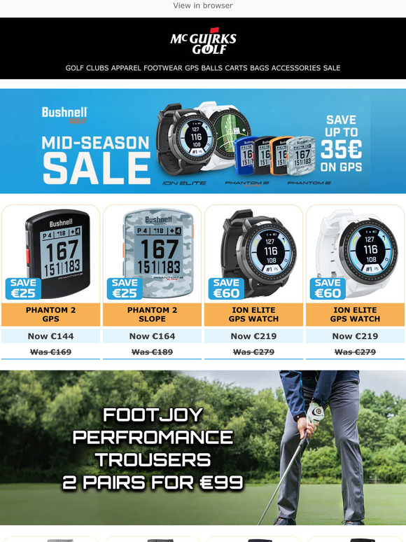 Mcguirks best sale golf gps