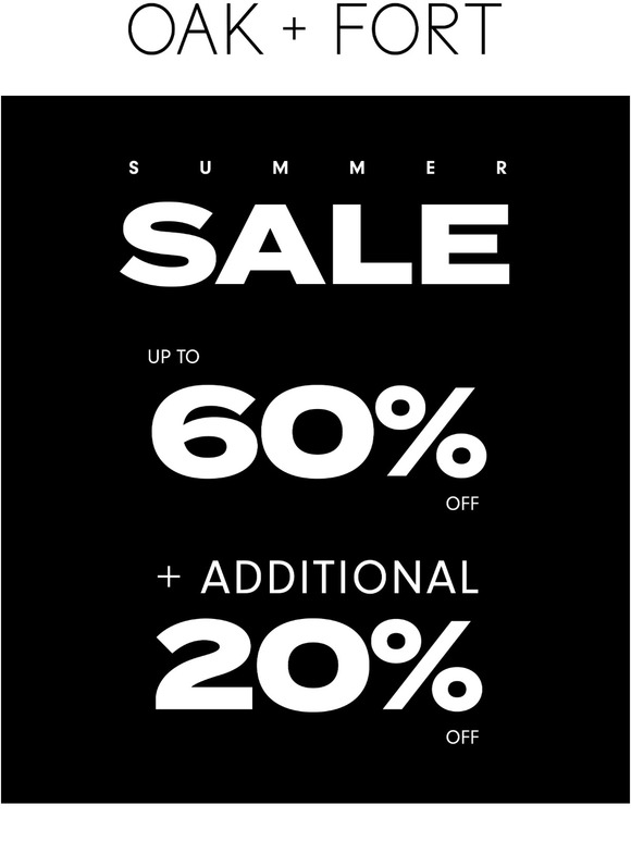 SALE ON SALE – ADDITIONAL 20% OFF