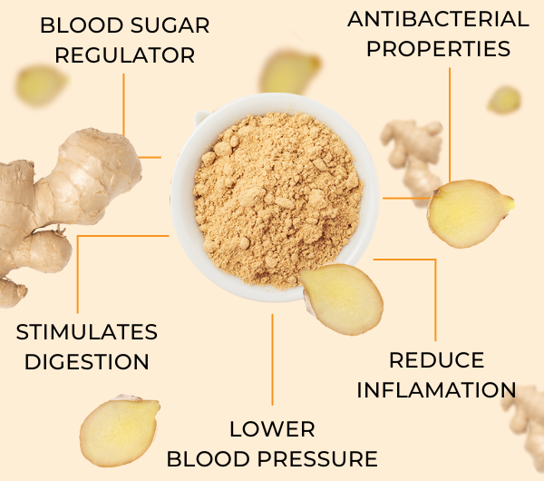 JellyBee 👍 Essential Health Benefits of Ginger & Turmeric Milled