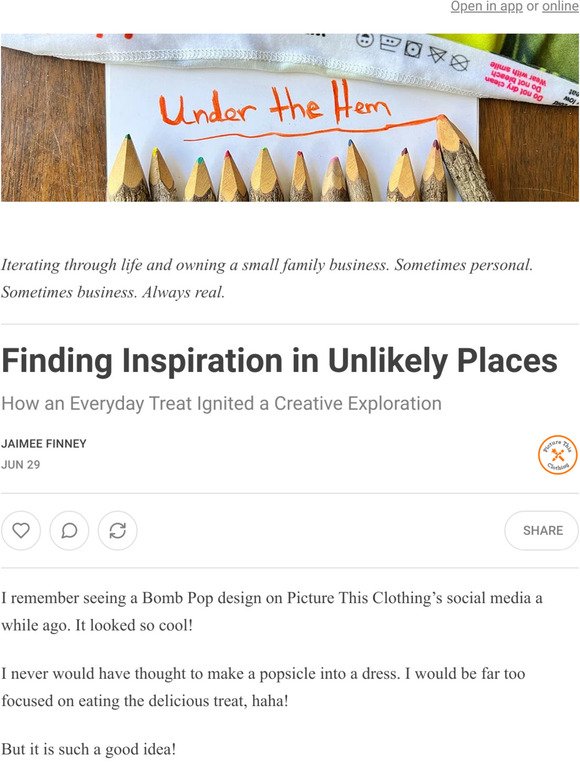 Finding Inspiration in Unlikely Places