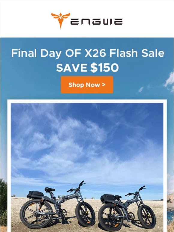 ⏱️Final Day Of X26 Flash Sale🔥