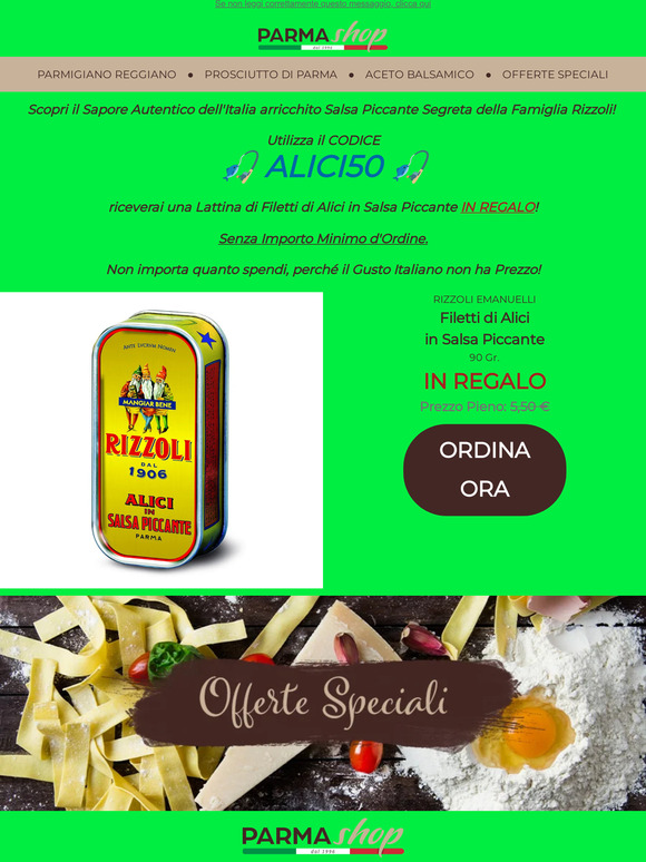 🎣🇮🇹  Alici IN REGALO! Solo fino al 3 Luglio! 🎁