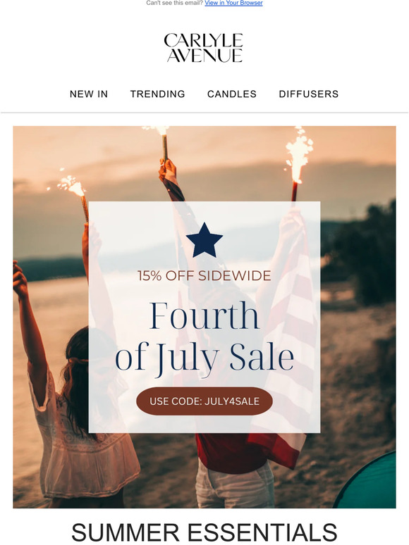 Our Fourth of July Sale starts NOW!