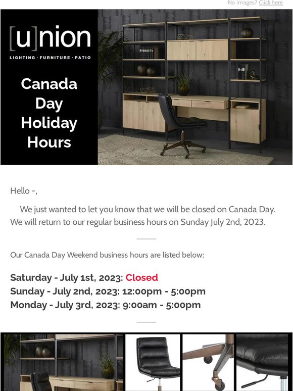 Canada Day Hours