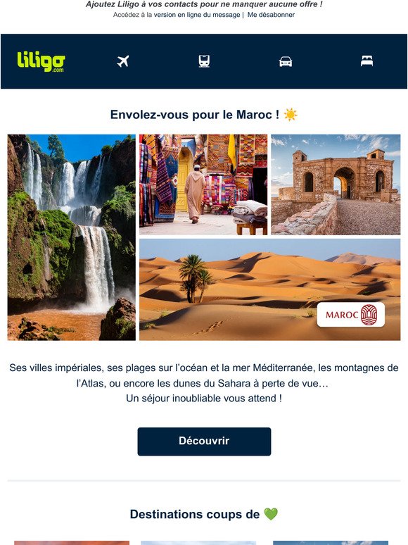 Envolez-vous pour le Maroc ! ☀️