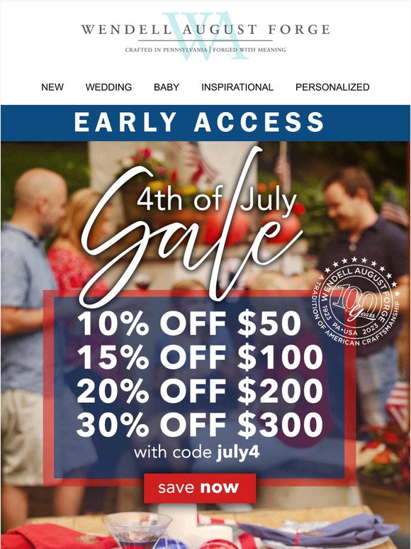 4th of July EARLY ACCESS SALE ❤️💙 Up to 30% Off