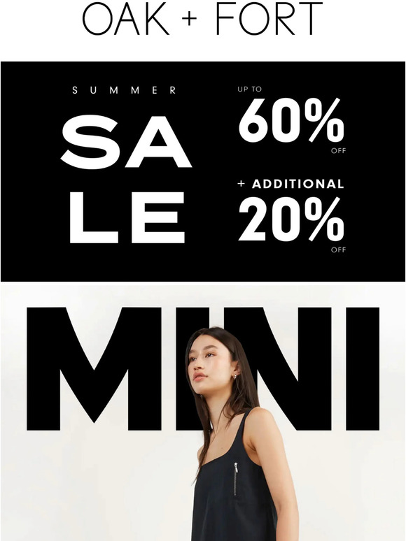 NEW SUMMER MINI DRESSES + ADDITIONAL 20% OFF SALE