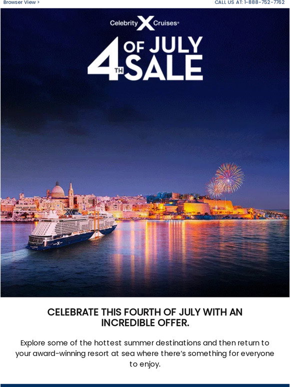 Celebrity Cruises: The 4th of July Sale you’ve been waiting for | Milled