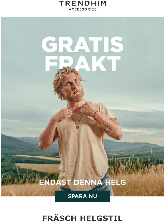 Gratis frakt på allt!
