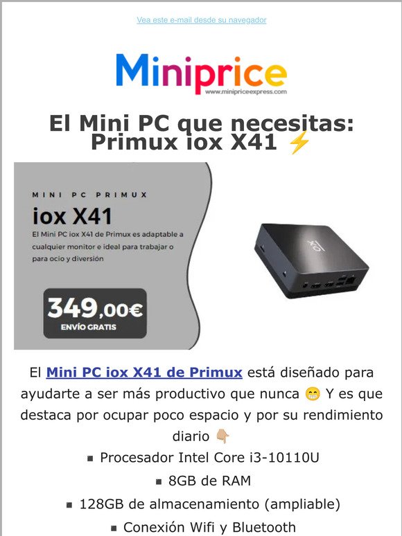 El Mini PC que necesitas este verano: iox X41 de Primux 🤩