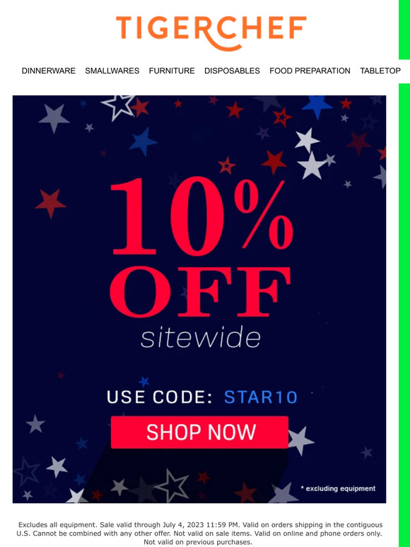 July 4th sale starts NOW!