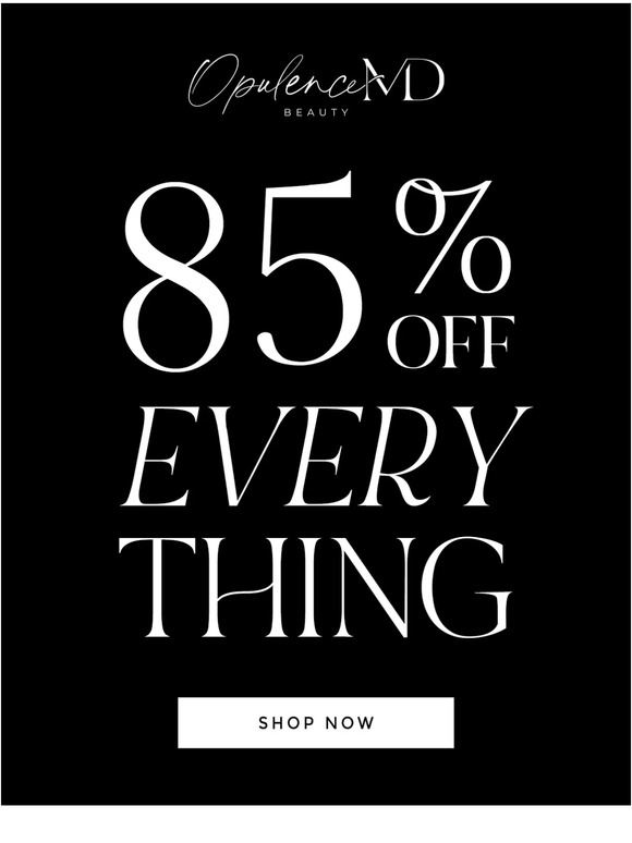 Everything is 85% OFF