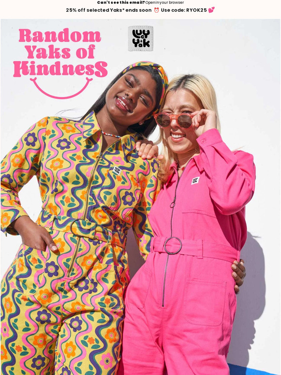 Lucy and Yak Psst... 25 off our most loved Yaks ends soon! ⏰ Milled