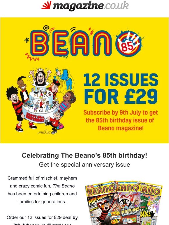 Celebrating The Beano's 85th birthday