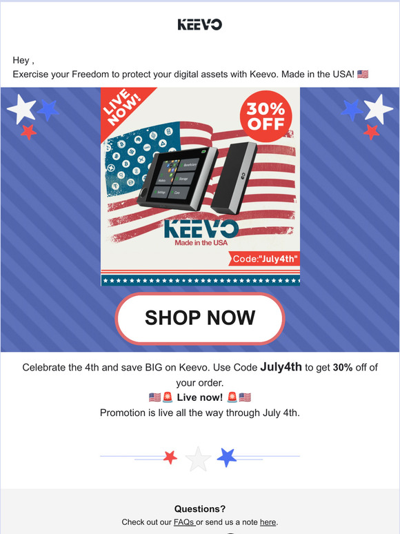 July 4th Savings 🚨🇺🇲 30% off NOW!