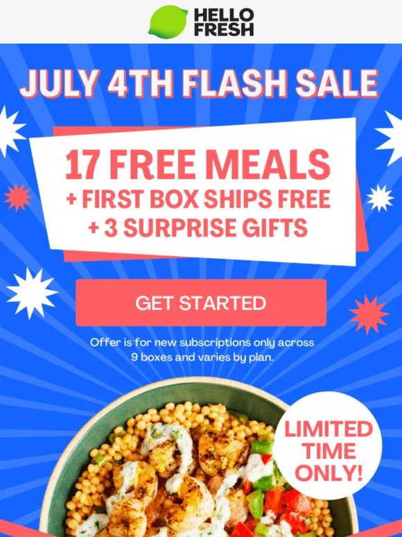 You + This Sale + 17 FREE MEALS = 🎆