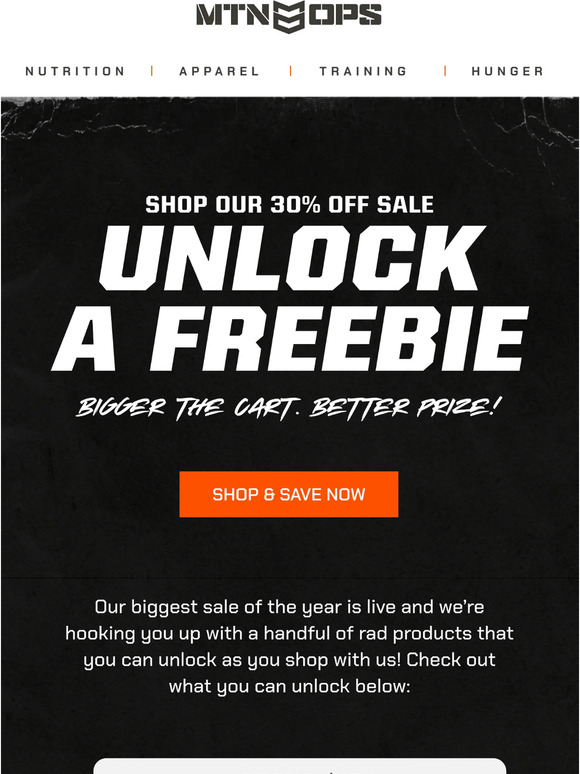 30% Off Sitewide + Freebies As You Shop!
