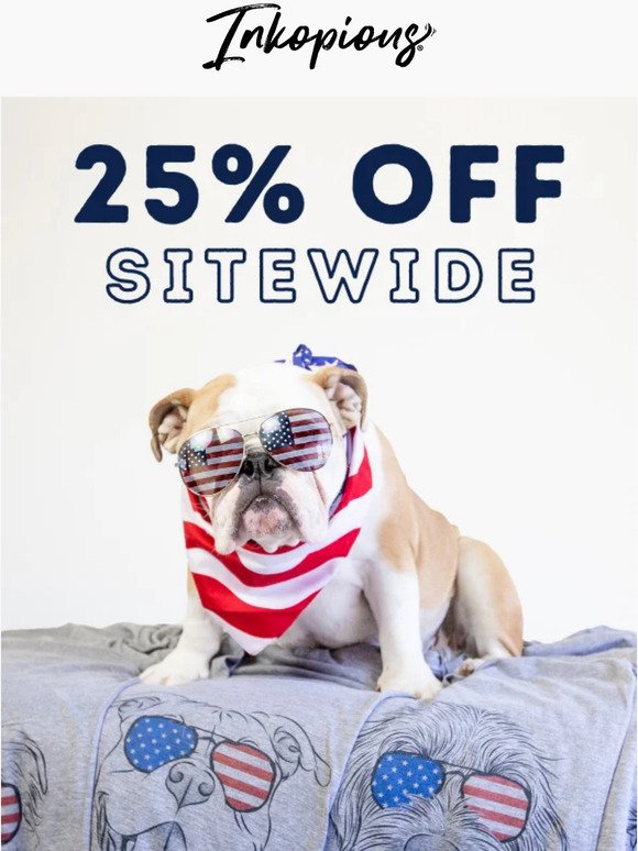 🇺🇸 Woof Yeah! 25% Off Independence Day Sale! 🐾 🇺🇸
