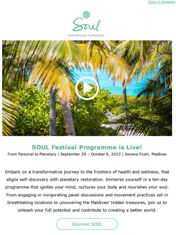 SOUL Festival Programme is Live!