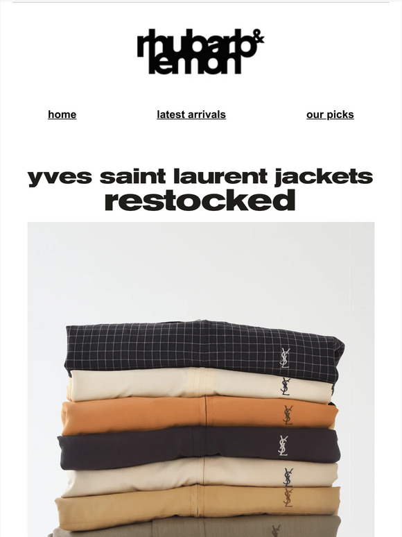 Yves Saint Laurent Jackets. Restocked ✔️