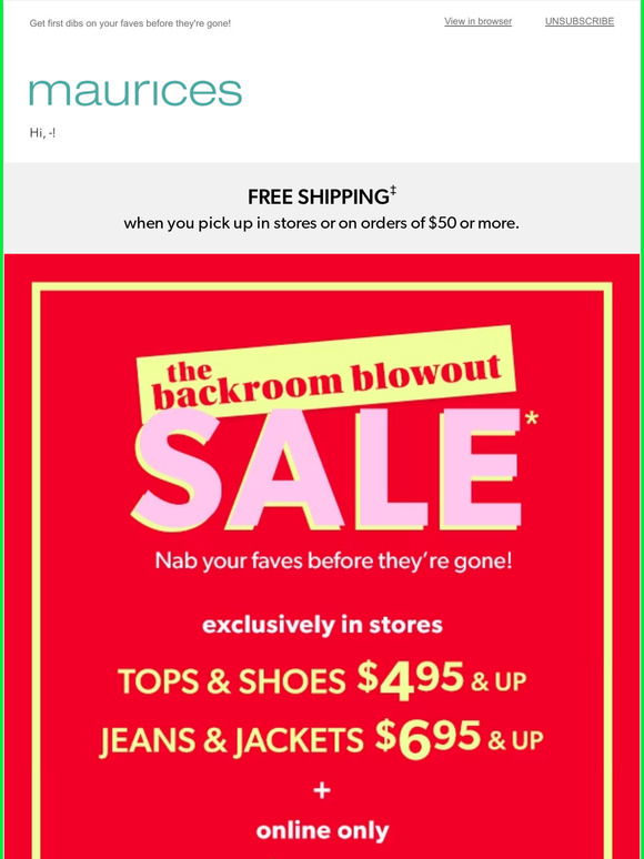 Maurices on sale clearance shoes