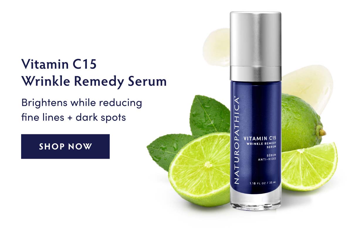Vitamin C15 Wrinkle Remedy Serum -  Brightens while reducing fine lines + dark spots