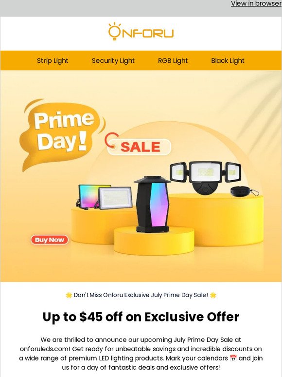 Amazing Deals at Onforu July Prime Day Sale🔥