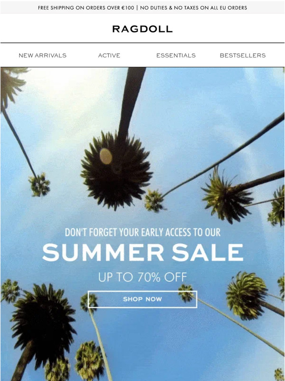 DON'T MISS OUT | UP TO 70% OFF 🌴