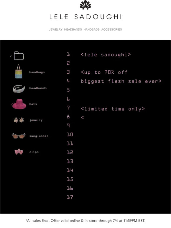 Biggest flash sale EVER