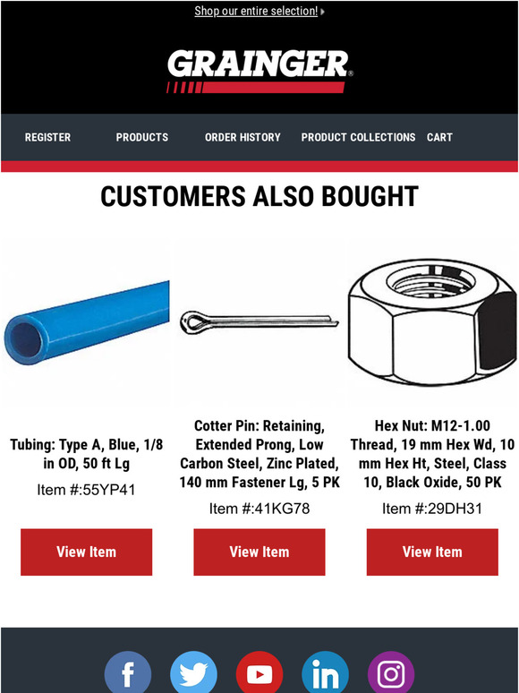 Grainger Email Newsletters Shop Sales, Discounts, and Coupon Codes