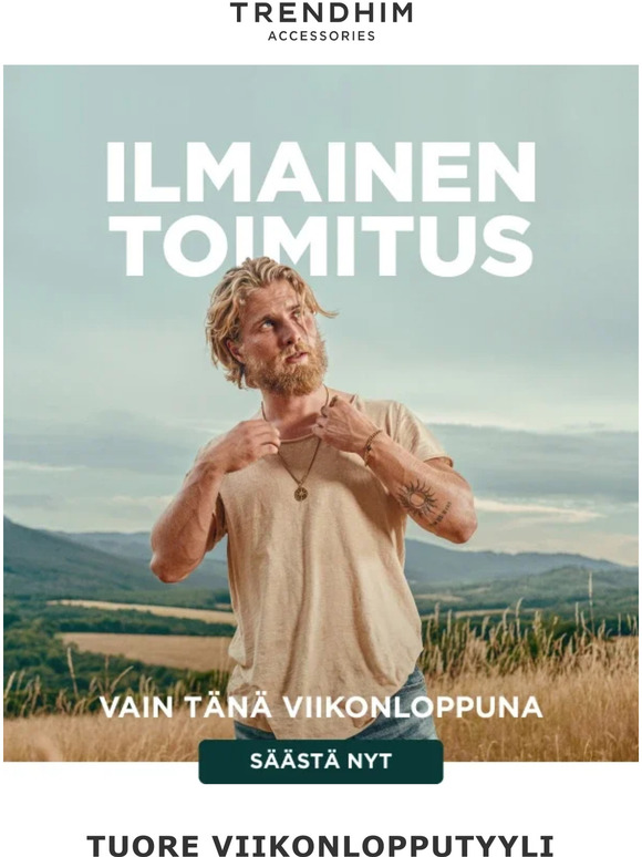 Ilmainen toimitus kaikkiin tilauksiin!