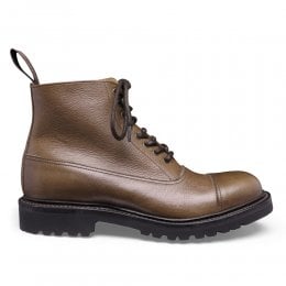 Constance II Military Style Balmoral Boot in Mole Kudu Leather
