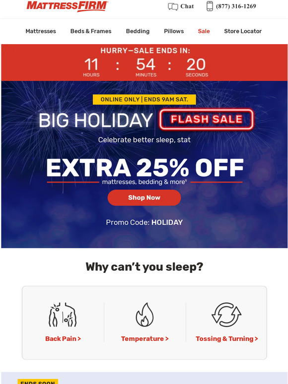 Mattress Firm Online exclusive Extra 25 off! Milled