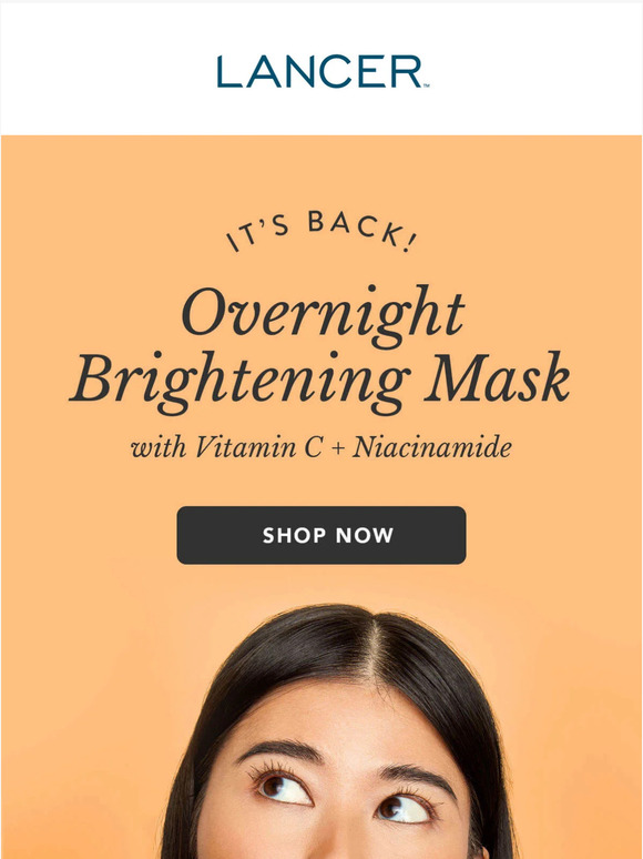 BACK IN STOCK: Overnight Brightening Mask