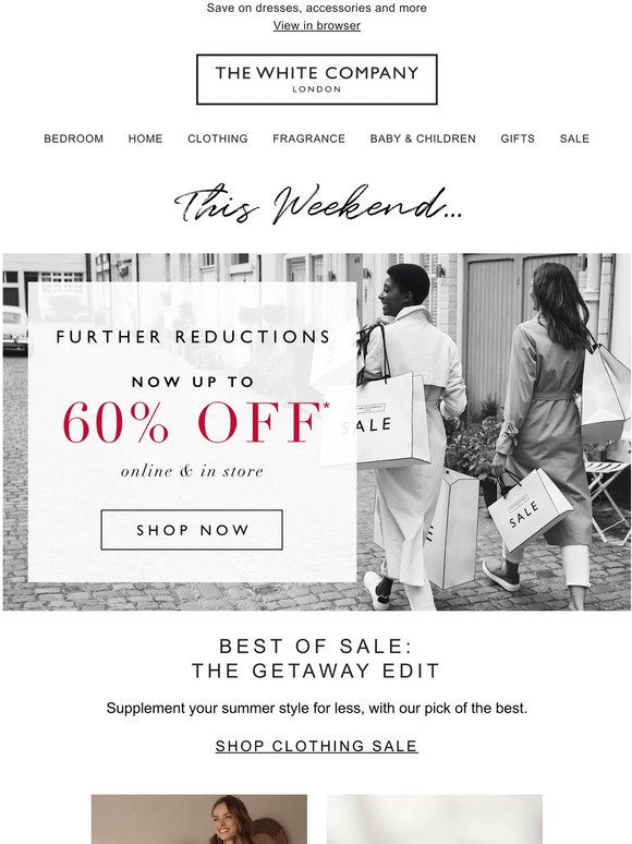 Up to 60% off summer style updates