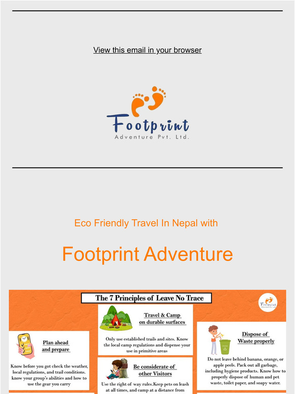 Eco Friendly Travel with Footprint Adventure