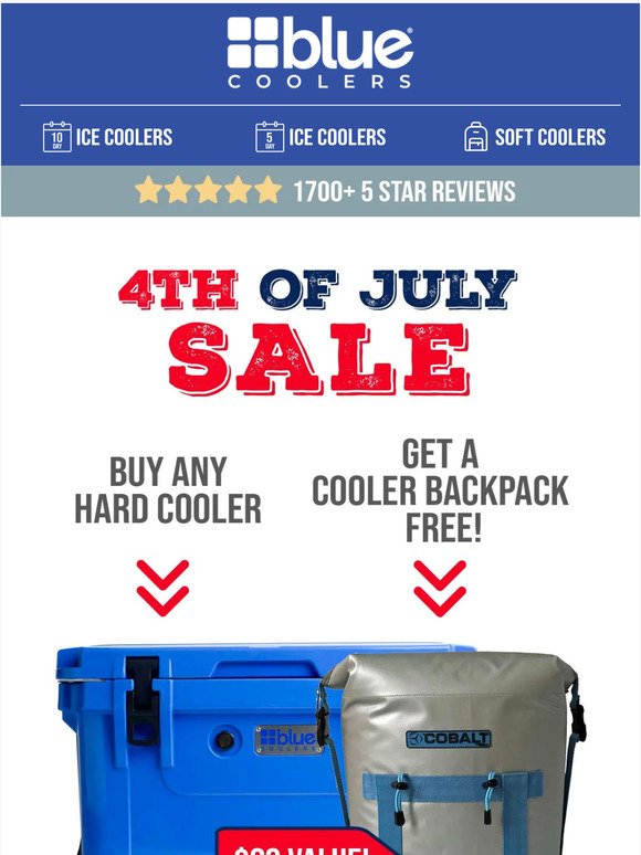 Reminder: Free Soft-sided cooler with hard cooler purchase