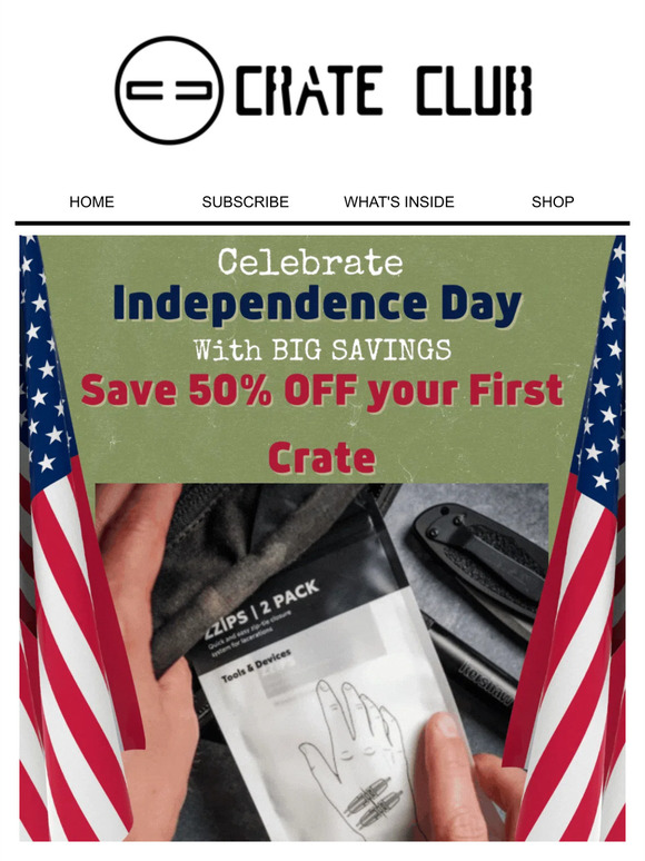 Save 50% OFF your first box! 🇺🇸