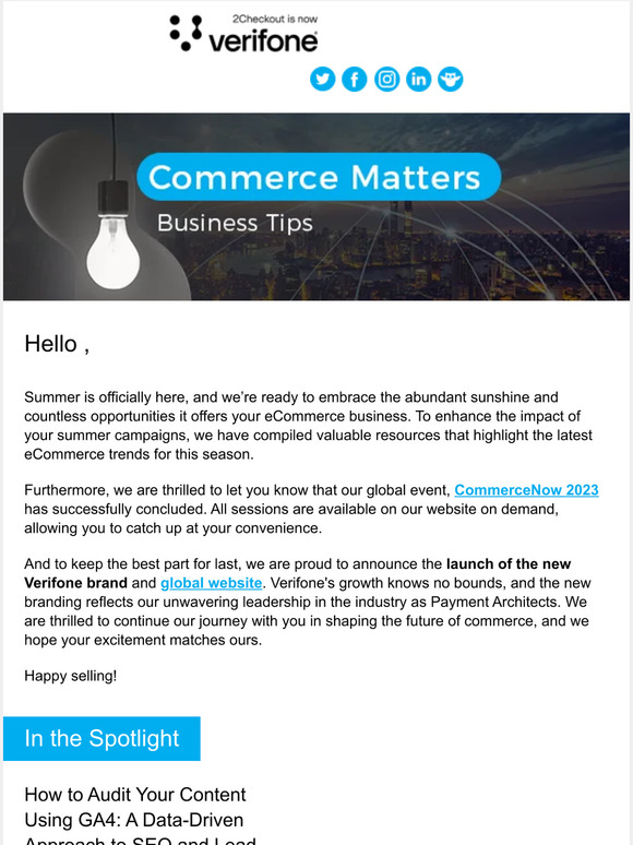 Your Commerce Matters Newsletter Is Here – June Edition