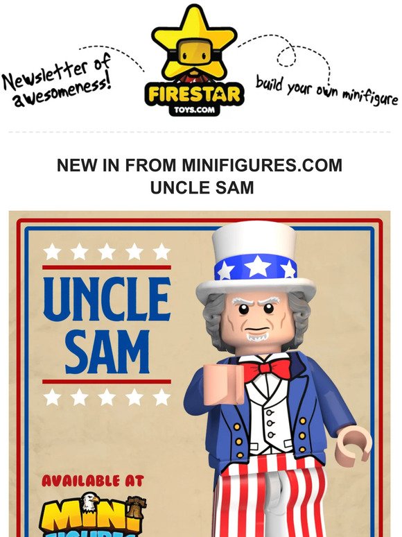 🎉 Introducing the Patriotic Powerhouse: Uncle Sam Joins FireStar Toys