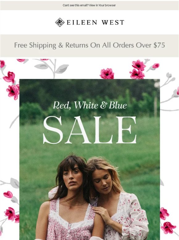 Red, White & Blue Sale: up to 50% OFF