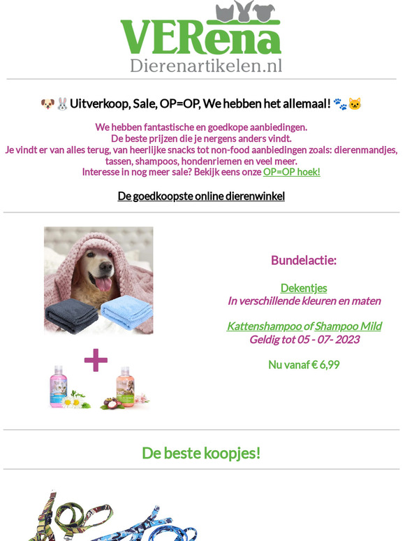 🐶🐰Uitverkoop, Sale, OP=OP, We hebben het allemaal! 🐾🐱