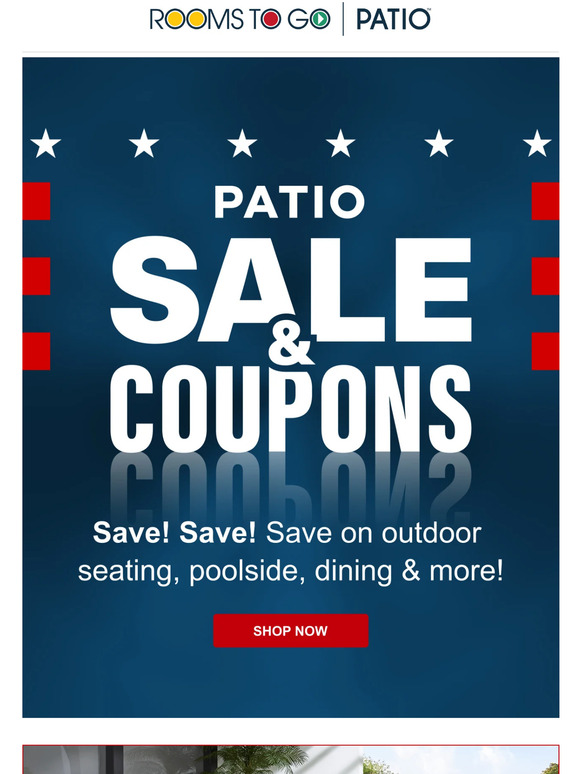 Save extra with Patio Sale & Coupons!