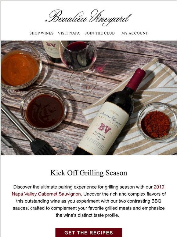 Kick Off Grilling Season with Napa Valley Cabernet